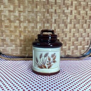 Vintage canister wheat ceramic brown replacement